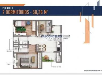 Apartamento · 58m² · 2 Quartos · 1 Vaga · Apartamento em Jardim Ismênia, São José dos Campos/SP de 58m² 2 quartos à venda por R$ 359.000,00