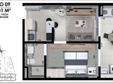 Apartamento · 37m² · 1 Quarto · 1 Vaga · Apartamento em Vila Bela Vista, Itatiba/SP de 37m² 1 quartos à venda por R$ 318.000,00