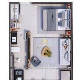 Apartamento · 35m² · 1 Quarto · 1 Vaga · Apartamento em Tenório, Ubatuba/SP de 35m² 1 quartos à venda por R$ 356.651,00