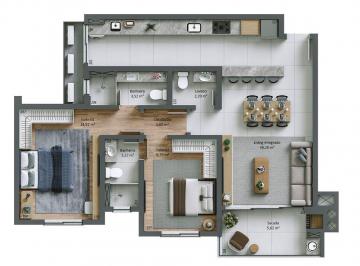 Apartamento · 76m² · 2 Quartos · 1 Vaga · Apartamento em João Paulo, Florianópolis/SC de 76m² 2 quartos à venda por R$ 1.519.000,00