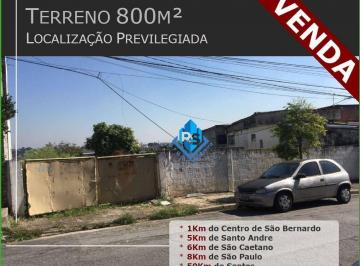 Terreno · 800m² · Terreno em Vila Jordanópolis, São Bernardo do Campo/SP de 0m² à venda por R$ 2.100.000,00