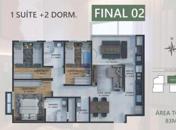 Apartamento · 83m² · 3 Quartos · 2 Vagas · Apartamento em Dom Bosco, Itajaí/SC de 83m² 3 quartos à venda por R$ 1.010.000,00