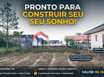 Terreno · 360m² · Lote em Rua Porto Alegre - Paraíso (Distrito) - Torres/RS