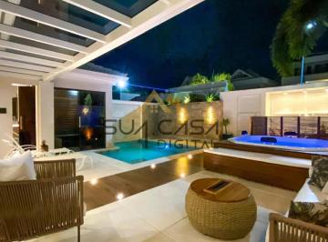 Casa · 600m² · 4 Quartos · 4 Vagas · Casa Mobiliada para Alugar no Recreio dos Bandeirantes - Condomínio Riviera Del Sol