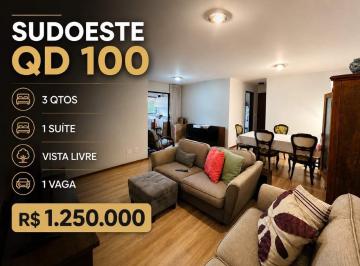 Apartamento · 97m² · 3 Quartos · 1 Vaga · SUDOESTE: Vista Livre para o Verde, Silêncio e Conforto Térmico: Exclusividade de 3 Quartos na SQSW 