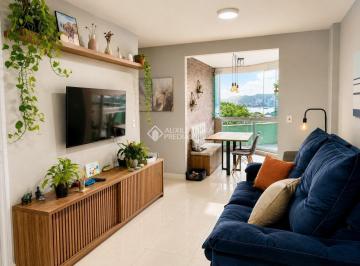 Apartamento · 68m² · 2 Quartos · 1 Vaga · Apartamento com 2 dormitórios, suíte e vista mar no Abraão