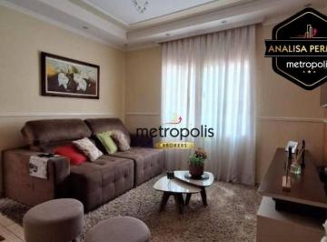 Sala · Sobrado com 3 dormitórios à venda, 126 m² por R$ 520.000,00 - Vila Tibiriçá - Santo André/SP
