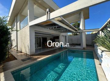 3d5aa4ce056d0700a48d3459e6300db3b3e8642c · Sobrado com 4 dormitórios à venda, 389 m² por R$ 3.497.000,00 - Portal do Sol Green - Goiânia/GO