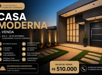 Casa de 3 quartos, Vicente Pires · Casa 3 Quartos com Suíte em Condomínio Fechado na Rua 4 do 26 de Setembro | Lote 400m²