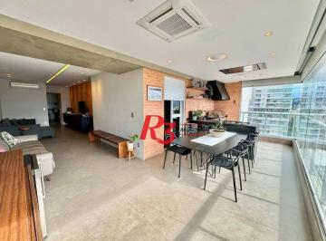 6857cb4d1e632bbfacf961356cc7a92f37b15d3d · Apartamento com 3 dormitórios à venda, 127 m² por R$ 2.300.000,00 - Boqueirão - Santos/SP
