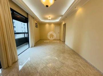 Apartamento · 112m² · 3 Quartos · 2 Vagas · Apartamento 3 Dormitórios, 2 Vagas, Vista Lateral para o Mar e Sacada na Aparecida - Santos SP