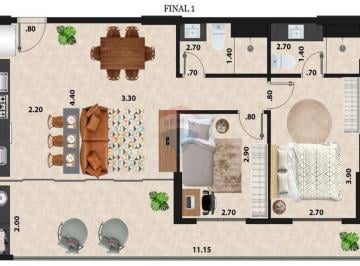 Apartamento · 75m² · 2 Quartos · 1 Vaga · Refúgio à Beira-Mar: Apartamento de Luxo com Vista Deslumbrante no Canal 1, Santos - 14 andar