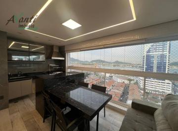 897e99bec1b58c09f3ae04f14bd448d02daee247 · Apartamento p/ Locação na Ponta da Praia, Santos – 3 Dorms, Varanda Gourmet com Vista para o Mar e L