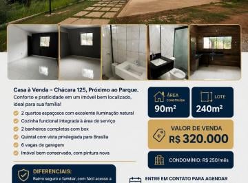 Casa de 2 quartos, Águas Claras · Casa à Venda – Chácara 125, Próximo ao Parque - Quintal com vista para BSB - Estuda troca