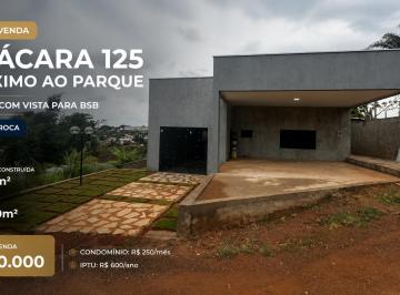 Casa de 2 quartos, Águas Claras · Casa à Venda – Chácara 125, Próximo ao Parque - Quintal com vista para BSB - Estuda troca