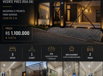 Casa de 3 quartos, Vicente Pires · Casa alto padrão — Vicente Pires (Rua 04) - Estuda troca - moderna e pronta para morar, com PD 5 m