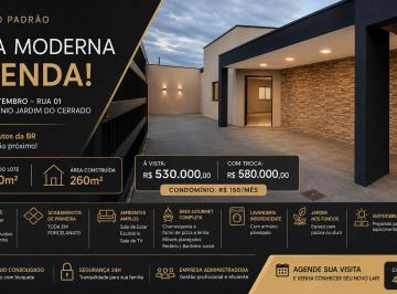 Casa de 3 quartos, Vicente Pires · Casa 3 Quartos no 26 de Setembro, Suíte Master, Condomínio Fechado, Área Gourmet e 500m² - Rua 1