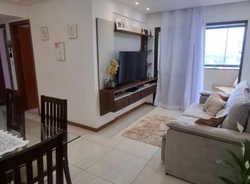 Apartamento de 2 quartos, Lauro de Freitas · Apartamento à venda, 2 quartos sendo 1 suíte, 58m², vista mar, varanda, Lauro de Freitas