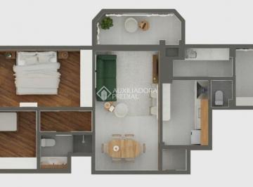 Apartamento · 85m² · 2 Quartos · 1 Vaga · Reformado apartamento no Menino Deus