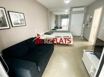 Apartamento · 37m² · 1 Quarto · 1 Vaga · Flat com ótimo preço no bairro Moema. Confira!