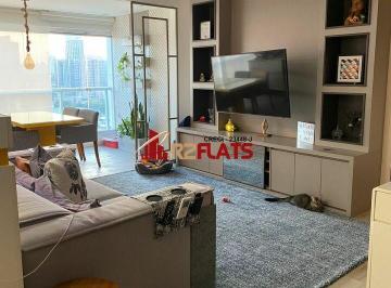 Apartamento · 67m² · 2 Quartos · 2 Vagas · Flat com ótimo preço no bairro Brooklin. Confira!