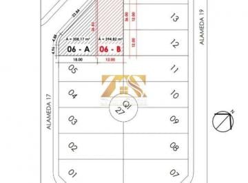 Terreno · 308m² · Terreno, 306 M² - 505 Sul (Arso 42) - Palmas/To