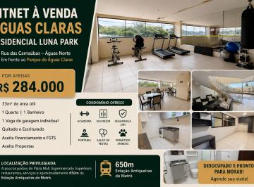 Apartamento de 1 quarto, Águas Claras · Apartamento 1 Quarto em Águas Claras, Vaga Privativa, Parque Águas Claras e Metrô