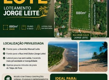 Terreno , Maraú · terreno com 20x44