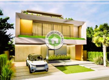 Casa · 830m² · 4 Vagas · Luxuosa residência em condomínio na Barra da Tijuca, Rio de Janeiro - 5 quartos, 5 suítes, 2 salas,…