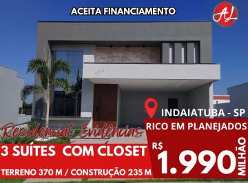 Casa de 3 quartos, Indaiatuba · Casa Térrea Com 3 Suítes A Venda - Condomínio Residencial Evidências, Indaiatuba - SP!