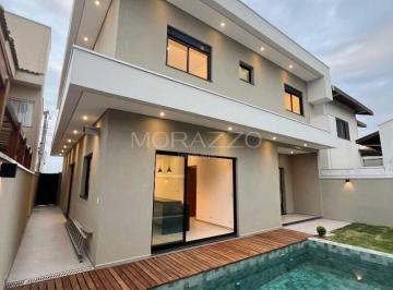 Casa · 250m² · 4 Quartos · 4 Vagas · Sobrado moderno com piscina, novo Disponível para venda no Condomínio Residencial Pinheiros de Treme
