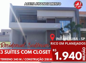 Casa de 3 quartos, Indaiatuba · Casa Térrea A Venda Com 3 Suítes A Venda Condomínio Evidencias - Indaiatuba - SP!