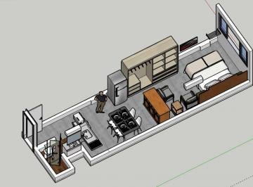 Apartamento en Aluguel  Centro · Kitnet no centro de Florianópolis (studio) - espaçosa, ventilada e ensolarada.
