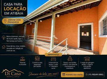 Casa · 120m² · 3 Quartos · 3 Vagas · Casa Térrea para Locação em Atibaia - Jd dos Pinheiros