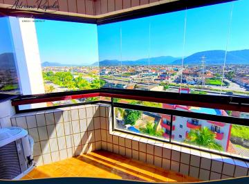 Apartamento de 2 quartos, Mongaguá · Apartamento com sacada envidraçada