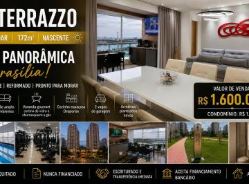 Apartamento de 4 quartos, Águas Claras · VIA TERRAZZO | 25º ANDAR | 172m² | 4 SUÍTES | VISTA PANORÂMICA DE BRASÍLIA | NASCENTE | REFORMADO