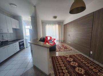 8a1b799df5073b90e3424cb9cb8962c4797f3033 · Apartamento com 1 dormitório para alugar, 54 m² por R$ 3.800,00/mês - Gonzaga - Santos/SP