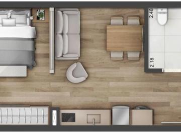 Apartamento · 42m² · 1 Quarto · Apartamento com 1 dormitório à venda, 42 m² por R$ 700.000,00 - Petrópolis - Por