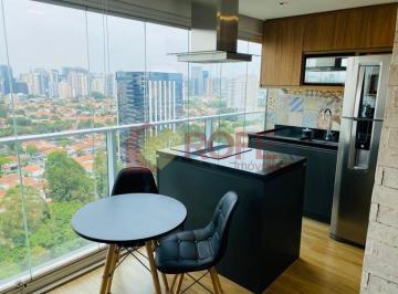 Apartamento · 42m² · 1 Quarto · 1 Vaga · Apartamento com 1 quarto separado dos demais ambientes e 1 vaga para locação no Brooklin. R. Arizona