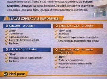 Comercial , Lauro de Freitas · SALAS COMERCIAIS / SALA PARA ALUGAR, 18m² - Estrada do Coco SHOPPING PASSEIO NORTE
