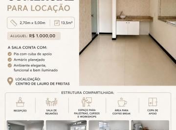 Comercial , Lauro de Freitas · SALA COMERCIAL PARA LOCAÇÃO – CENTRO DE LAURO DE FREITAS / Ponto Comercial para alugar, 13m² -Centro