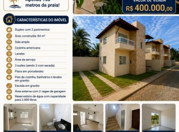 Casa de 3 quartos, Camaçari · Duplex à Venda em Abrantes – Camaçari Casa com 3 Quartos à venda, 84m²
