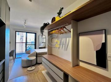Apartamento · 25m² · 1 Quarto · Apartamento studio mobiliado à venda no Itaim Bibi, 1 quarto, sem vaga