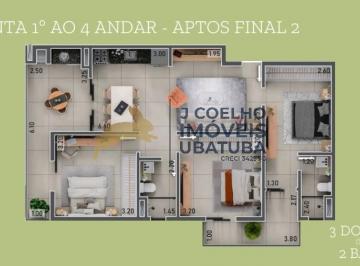 Foto 01 · Apartamento novo 3 dormitórios a venda no Itaguá Ubatuba SP