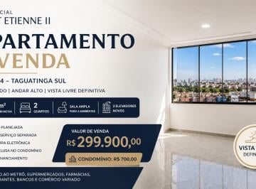 Apartamento de 2 quartos, Taguatinga · Apartamento 2 Quartos Reformado 80m² Vista Livre Residencial Saint Etienne II