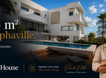 Casa de 3 quartos, Pinhais · Casa Contemporânea com 545 m² em Terreno de Esquina de 989 m² em Alphaville