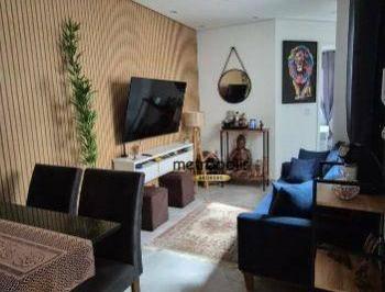 Sala de estar · Cobertura com 2 dormitórios à venda, 88 m² por R$ 536.000,00 - Campestre - Santo André/SP