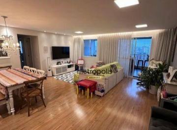 Sala de estar · Apartamento com 3 dormitórios à venda, 115 m² por R$ 1.277.000,00 - Vila Valparaíso - Santo André/SP