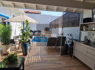 Gourmet · NOVIDADE - MUDE JÁ! Casa Térrea alto padrão 218m2, com 03 suítes, piscina, área gourmet, excelente l