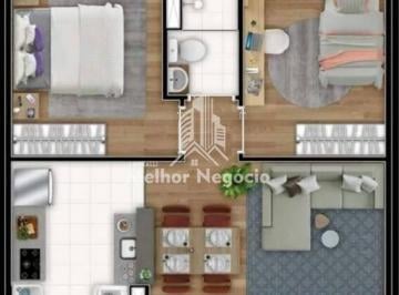 Apartamento · 39m² · 2 Quartos · Apartamento à venda em Piracicaba, Pompéia, com 2 quartos, com 39 m²